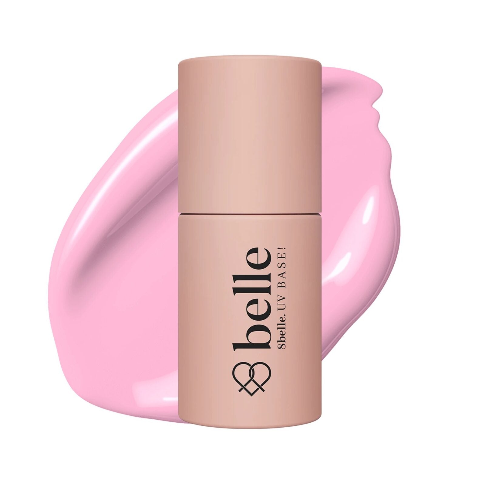 8belle Gel BASE Coat - Cotton Candy | HEMA-Free, Soak-Off UV/LED