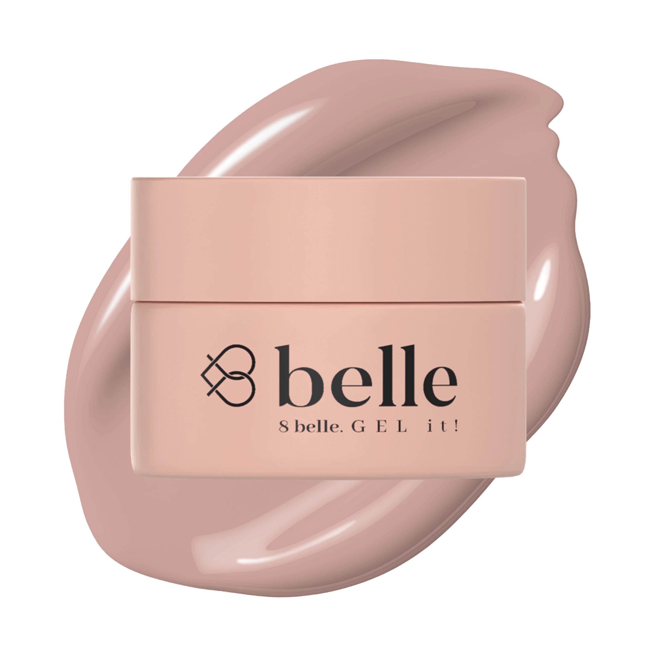 8belle Pudding Skin Builder Gel | Professional Hard Gel for Nail Extensions 1.8 oz